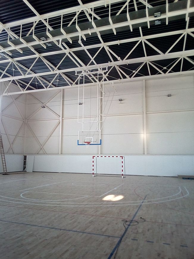 Canasta baloncesto de techo multitubo