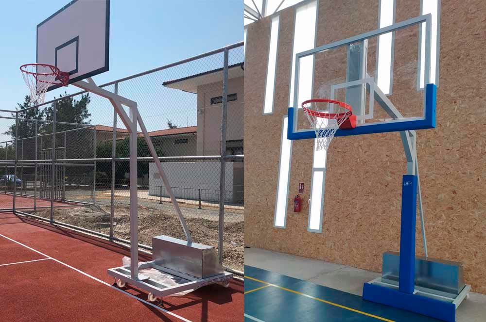  Canasta de baloncesto portátil GYMAX, sistema de